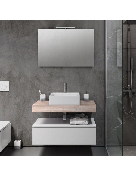 Composizione mobile da bagno bianco