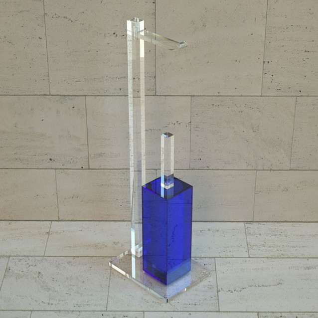 Freccia pedestal | Coloured plexiglass | Petrozzi