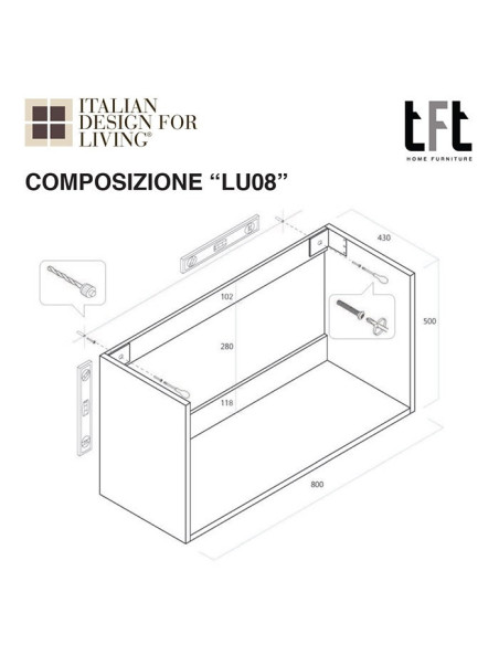White bathroom cabinet composition