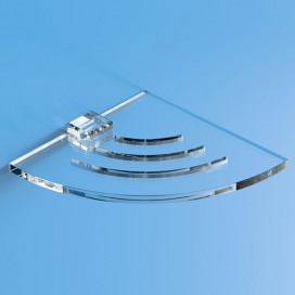 Mensola angolare in plexiglass | Trasparente | Cosmea
