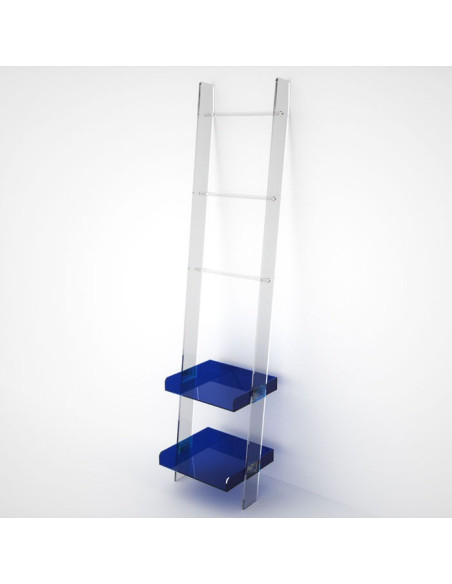 Scaletta in plexiglass con barre e vassoi | 14 Colori | Moby