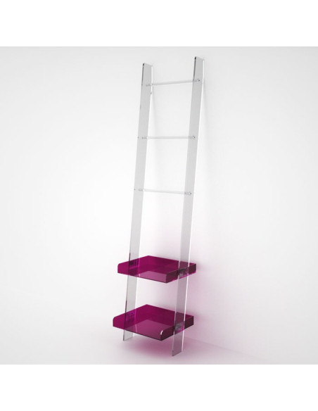 Scaletta in plexiglass con barre e vassoi | 14 Colori | Moby