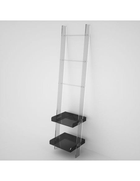 Scaletta in plexiglass con barre e vassoi | 14 Colori | Moby