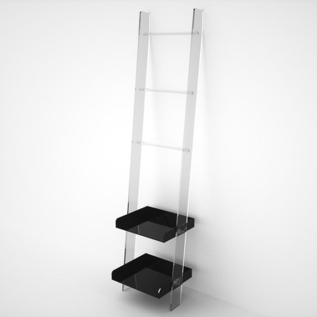 Scaletta in plexiglass con barre e vassoi | 14 Colori | Moby