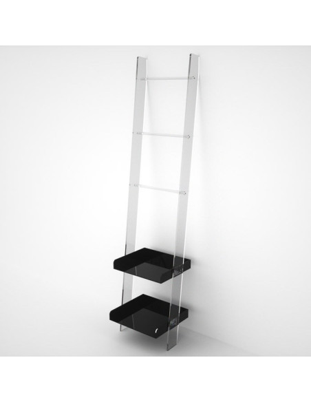 Scaletta in plexiglass con barre e vassoi | 14 Colori | Moby