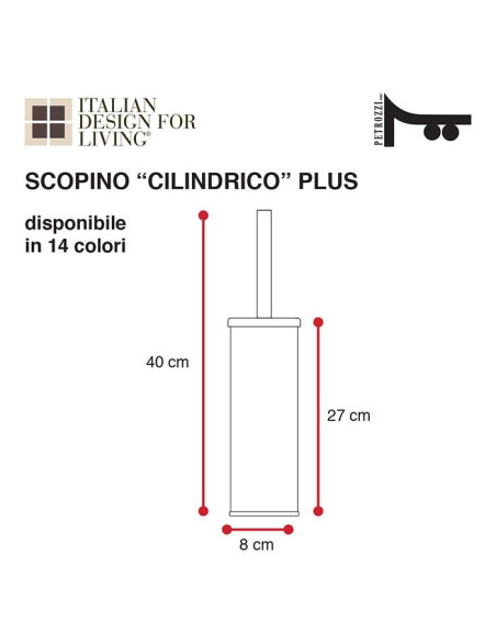 Toilet brush holder | Plexiglass | 7 colors available