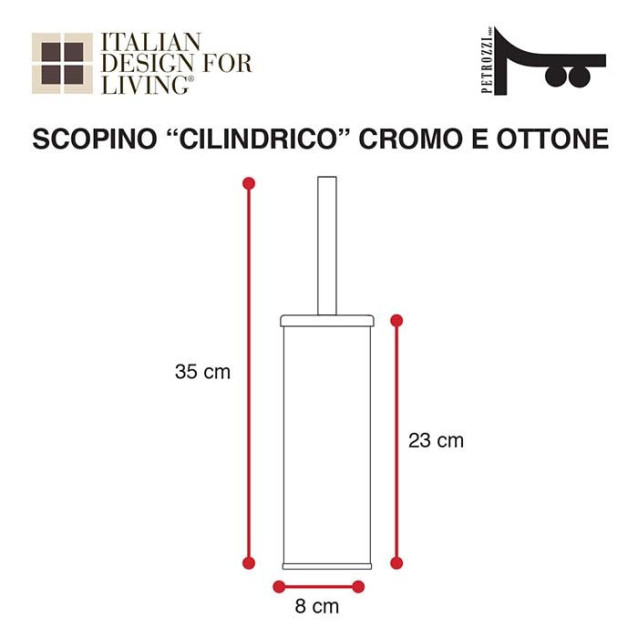 Toilet brush holder | Plexiglass | 7 colors available