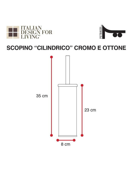 Toilet brush holder | Plexiglass | 7 colors available