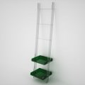 Scaletta in plexiglass con barre e vassoi | 12 Colori | Easy