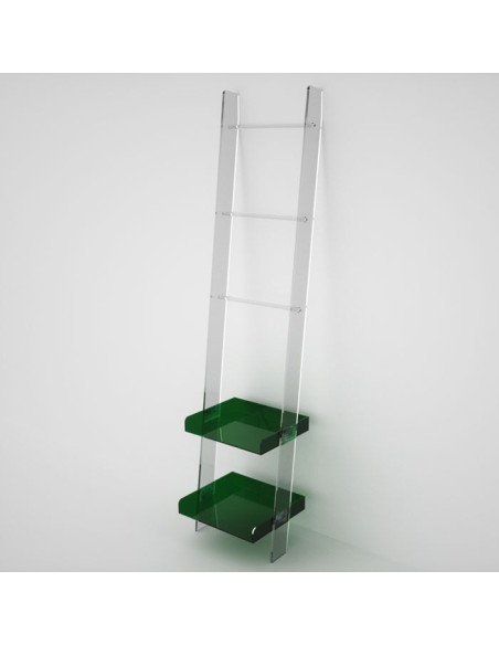 Scaletta in plexiglass con barre e vassoi | 14 Colori | Moby