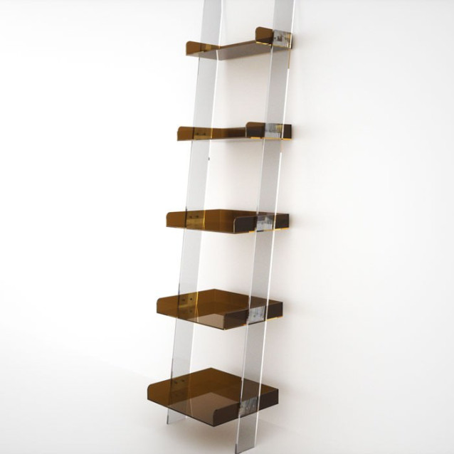 Scaletta con 5 vassoi in plexiglass | 12 colori | Easy