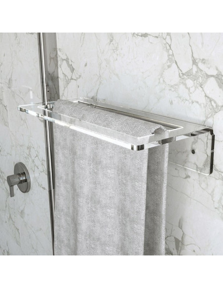 Towel holder | Plexiglass | Transparent | Cosmea Collection