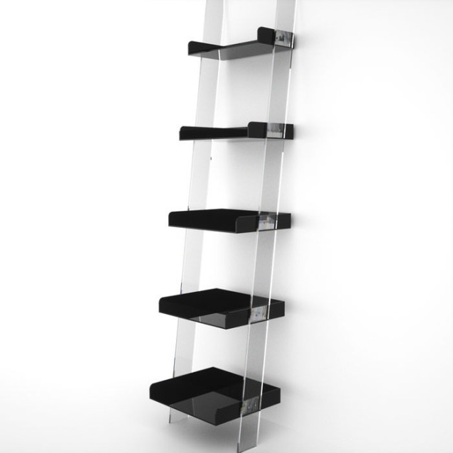 Scaletta con 5 vassoi in plexiglass | 14 colori | Moby