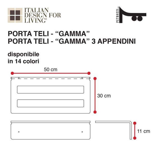 Towel holder | Plexiglass | Transparent | Cosmea Collection