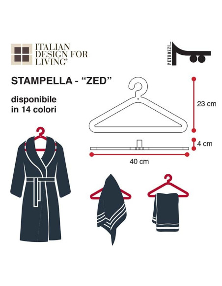 Towel holder | Plexiglass | Transparent | Cosmea Collection