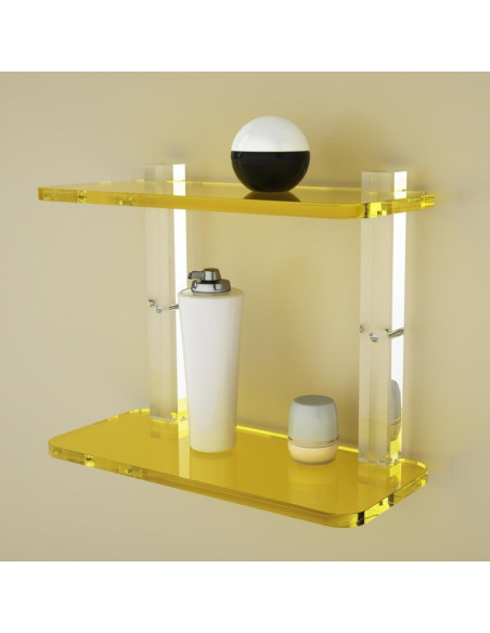 Shelf with sides | Plexiglass | 7 colors available