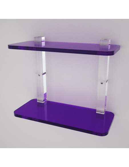 Shelf with sides | Plexiglass | 7 colors available
