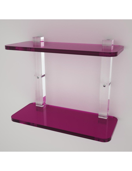 Shelf with sides | Plexiglass | 7 colors available