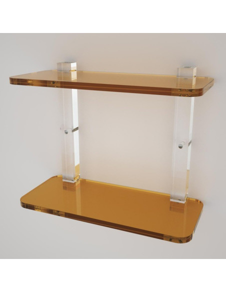 Shelf with sides | Plexiglass | 7 colors available