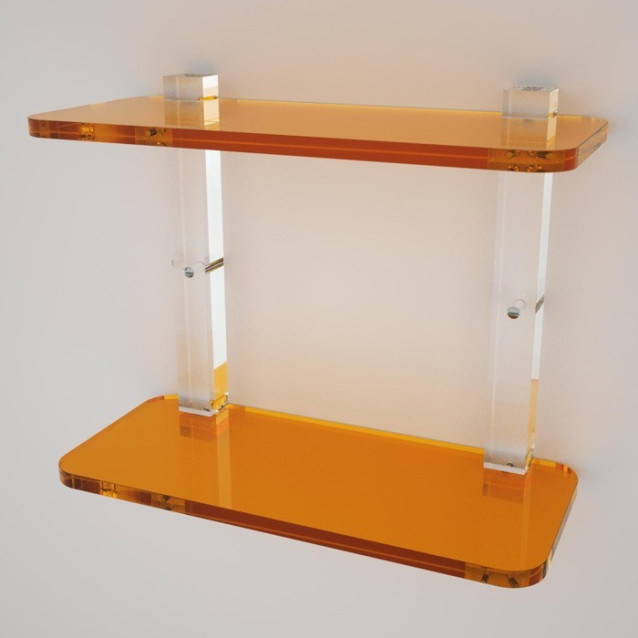 Shelf with sides | Plexiglass | 7 colors available
