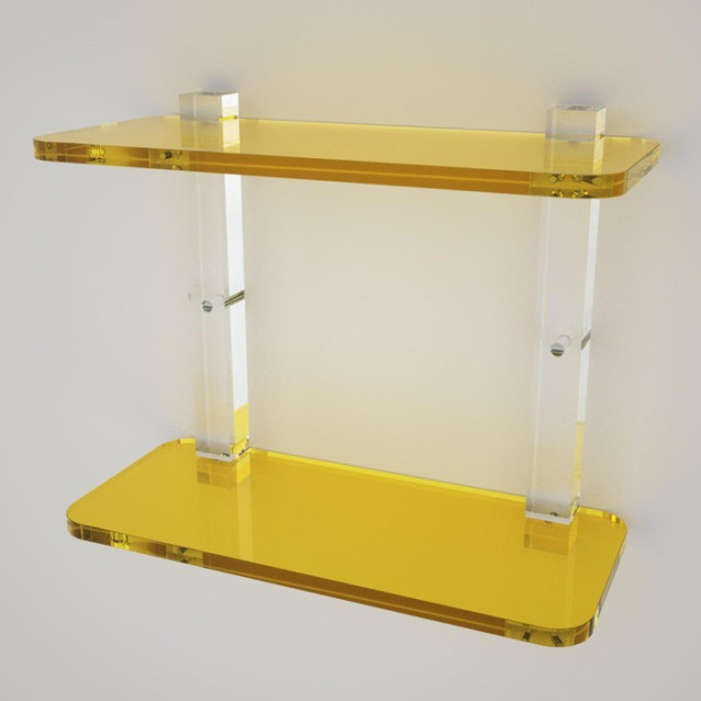Shelf with sides | Plexiglass | 7 colors available