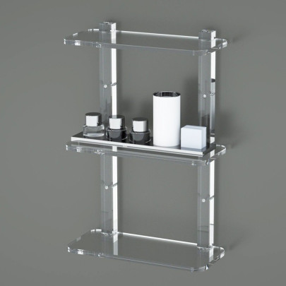 Shelf with sides | Plexiglass | 7 colors available