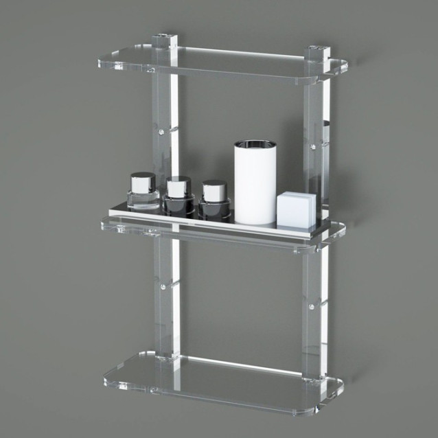 Shelf with sides | Plexiglass | 7 colors available