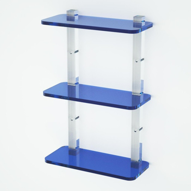 Shelf with sides | Plexiglass | 7 colors available