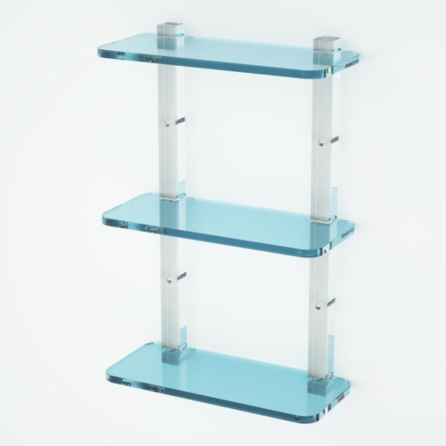 Shelf with sides | Plexiglass | 7 colors available