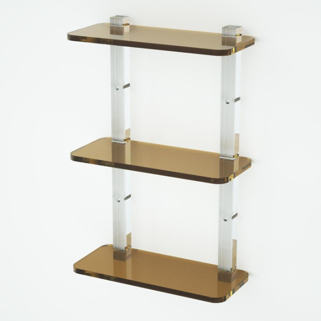Shelf with sides | Plexiglass | 7 colors available