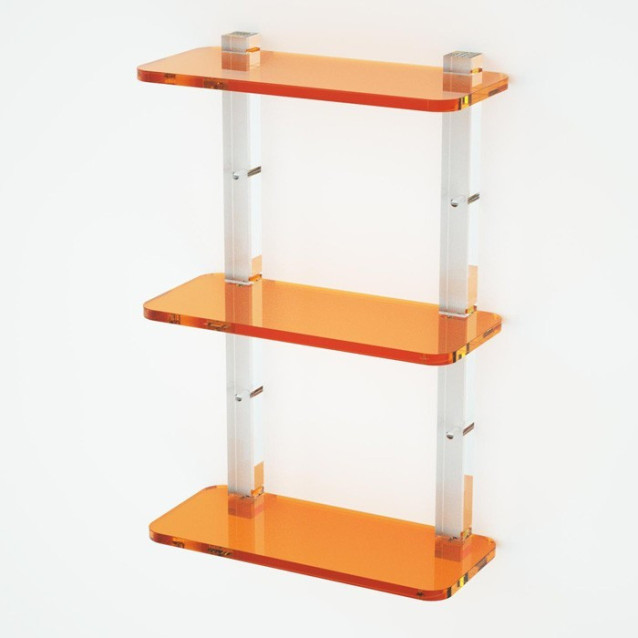Shelf with sides | Plexiglass | 7 colors available