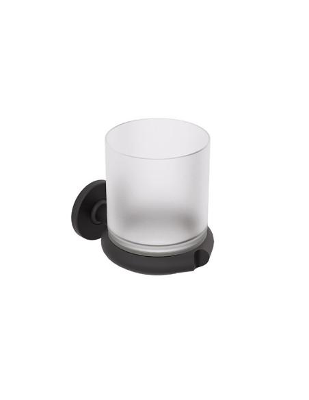 Porta bicchiere a muro | Cromato o nero | Sbecà