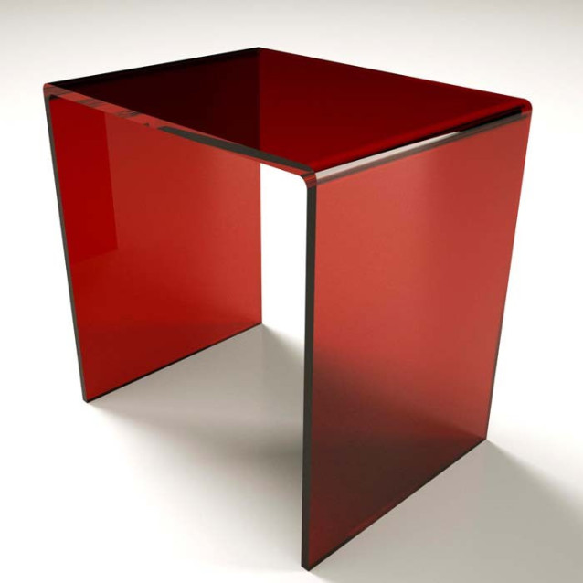 Sgabello a ponte in plexiglass | 10 colori
