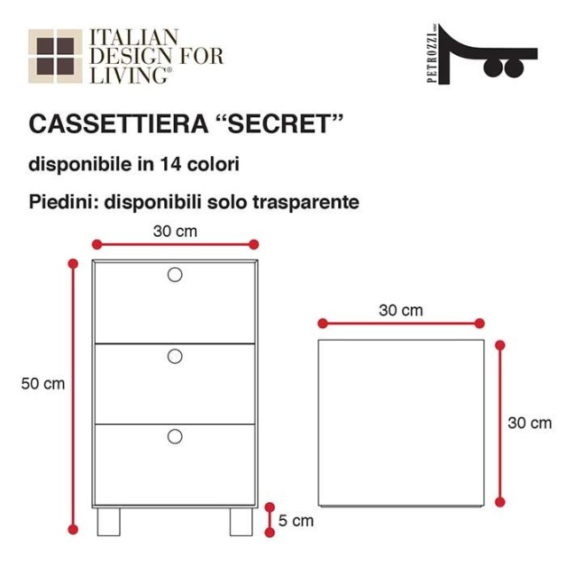 Square laundry basket | Plexiglass  | 11 colors available |  With or without wheels