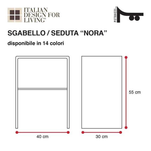 Stool | Plexiglass | 10 colors available | Comodo Collection