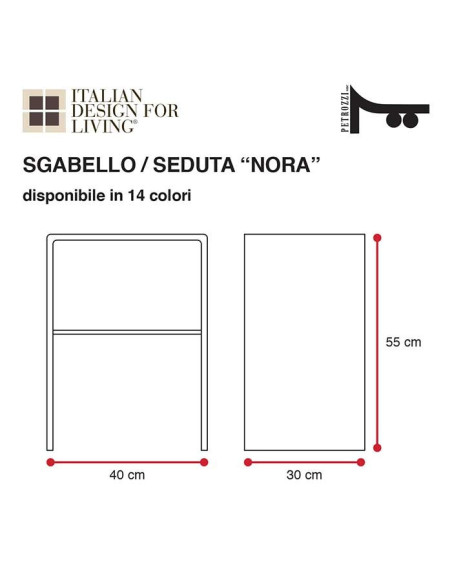 Stool | Plexiglass | 10 colors available | Comodo Collection