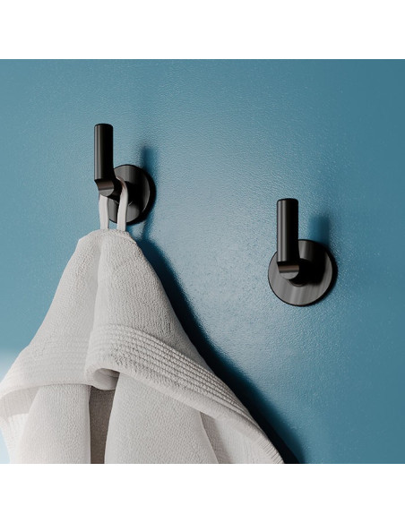 Porta bicchiere a muro | Cromato o nero | Sbecà