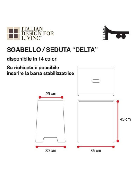 Stool | Plexiglass | 10 colors available | Comodo Collection