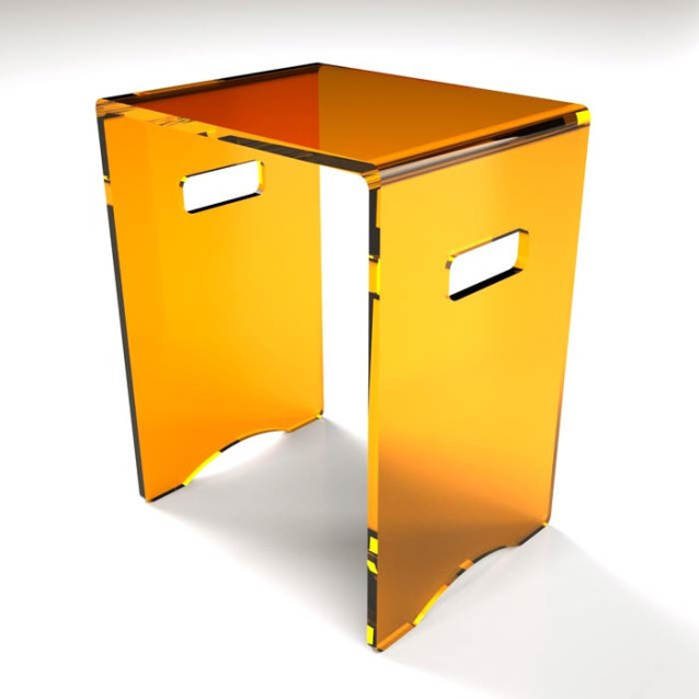 Sgabello in plexiglass | Disponibile in 10 colori | Serie Comodo