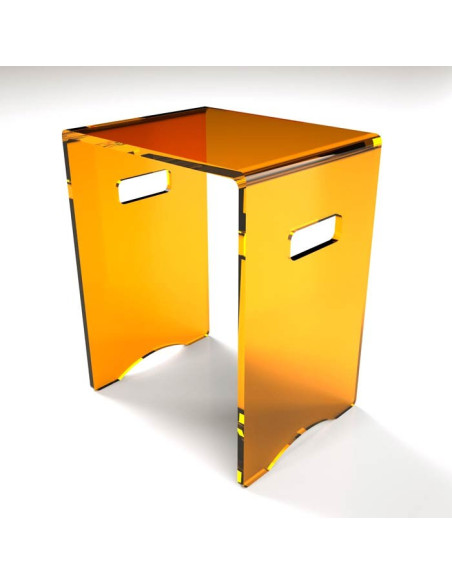 Sgabello in plexiglass | Disponibile in 10 colori | Serie Comodo