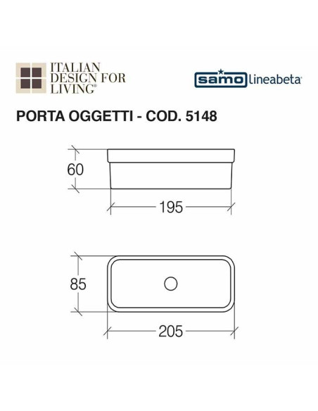 Dosasapone in melamina | Lineabeta | Saon