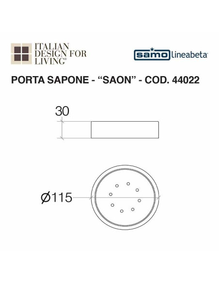 Mensola in melamina | Lineabeta | Saon