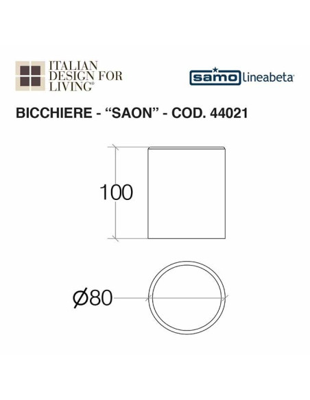 Mensola in melamina | Lineabeta | Saon