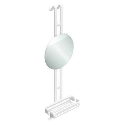 Mensola box doccia verniciata | 2 ripiani | Filo | Lineabeta