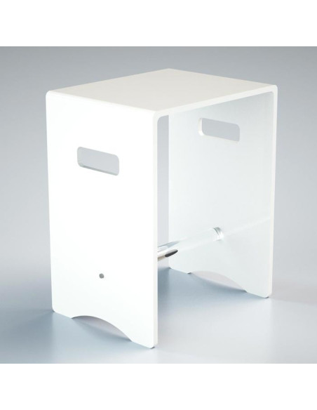 Sgabello con barra in plexiglass | 14 colori | Serie Comodo