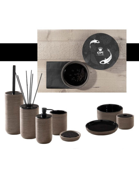 Soft touch resin toilet brush holder available in matt white or grey