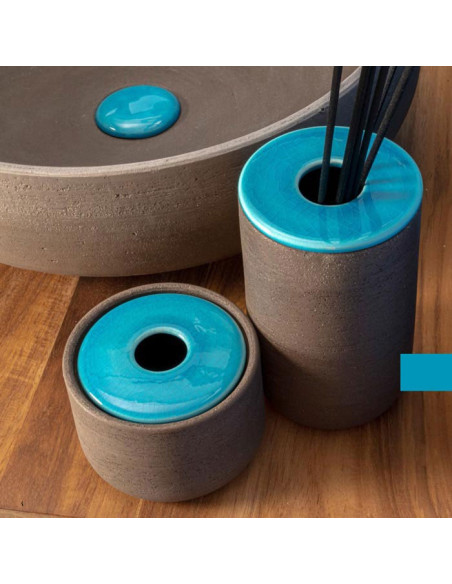 Soft touch resin toilet brush holder available in matt white or grey