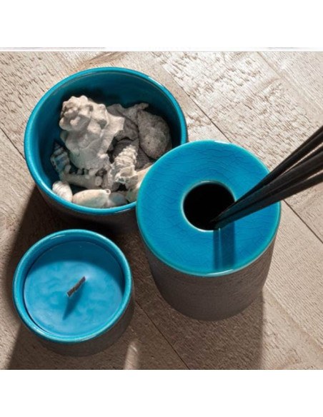 Soft touch resin toilet brush holder available in matt white or grey