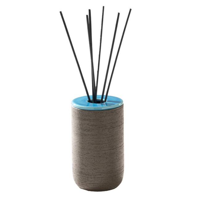 Soft touch resin toilet brush holder available in matt white or grey