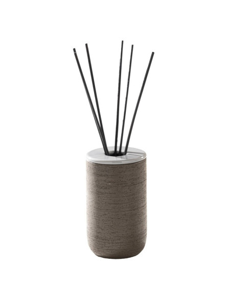 Soft touch resin toilet brush holder available in matt white or grey